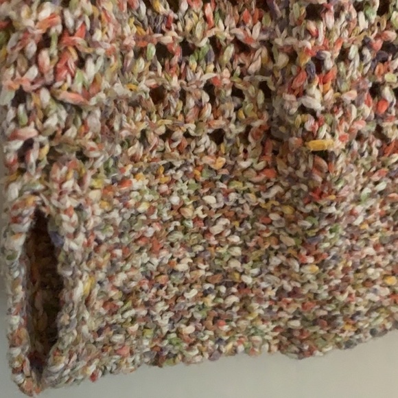 CAbi Sorbet (Multicolor) Crochet Knit Top Size Large - Picture 4 of 7